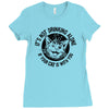 drinking with your cat Ladies Fitted T-Shirt