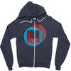 square in circle Zipper Hoodie