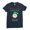 christmas baking team crew elf Ladies Fitted T-Shirt