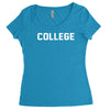 college Women's Triblend Scoop T-shirt