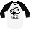 New Dad 2018 Rokie Dept. 3/4 Sleeve Shirt