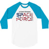 United States Space Force American Flag 3/4 Sleeve Shirt