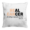 Heal Cancer Throw Pillow