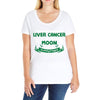 I Love Someone with Liver Cancer to The Moon and Back to Infinity Ladies Curvy T-Shirt