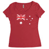 australia international Women's Triblend Scoop T-shirt