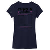March Girl Facts Aries Women's V-Neck T-Shirt
