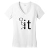 funny sweat Women's V-Neck T-Shirt