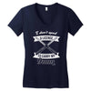 i don't need a license to carry my 9mm Women's V-Neck T-Shirt