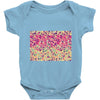 pink triangle print Baby Onesie