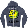 tennis ball racket Zipper Hoodie