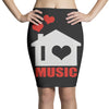 new i love house Pencil Skirts