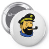 captain haddock tintin cartoon comic Pin-back button
