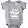 Camper Couple Girl White Baby Bodysuit