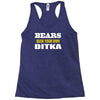 bears suck your own ditka Racerback Tank