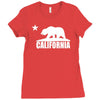 california bear Ladies Fitted T-Shirt
