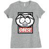 obese (collab with jay hai) Ladies Fitted T-Shirt