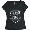 original parts vintage established 1960 perfectly aged Women's Triblend Scoop T-shirt