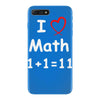 kids boys childrens i love math 1+1=11 funny iPhone 7 Plus Case