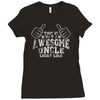 this is what an awesome uncle looks like Ladies Fitted T-Shirt