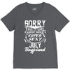This Girl Is Taken By A Super Sexy July Boyfriend V-Neck Tee