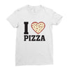 i Love Pizza Ladies Fitted T-Shirt