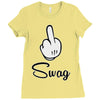 mickey fuck swag Ladies Fitted T-Shirt