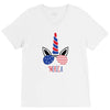 4th of July V-Neck Tee