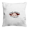 June Peeking Out Asian Baby Boy Throw Pillow
