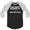personalised daddy 3/4 Sleeve Shirt
