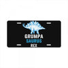 grumpa saurus rex License Plate