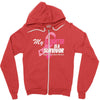 My Daughter Is A Survivor Zipper Hoodie