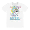 unicorns are born in april cute unicorn All Over Women's T-shirt