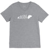 'evolution motorcycle' funny V-Neck Tee