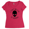 i don't believe in humans Women's Triblend Scoop T-shirt