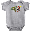 mario vs link Baby Onesie