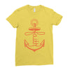 anchored faith Ladies Fitted T-Shirt