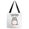 i am in love with cats Tote Bags