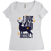 Deerly Women's Triblend Scoop T-shirt