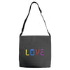 love Adjustable Strap Totes
