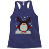 christmas t shirt santa reindeer penguin novelty xmas Racerback Tank