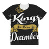 kings are born in december All Over Women's T-shirt