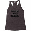 excuse me while i fangirl Racerback Tank