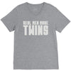 real men make twins V-Neck Tee