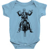 skeleton biker Baby Bodysuit