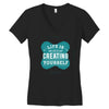 ife is creating Women's V-Neck T-Shirt