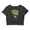 vegan pizza power Crop Top