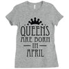 queens are born in april (2) Ladies Fitted T-Shirt