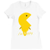 i'm happy Ladies Fitted T-Shirt