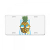pineapple sunbathe License Plate