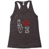 love paw rhinestud Racerback Tank